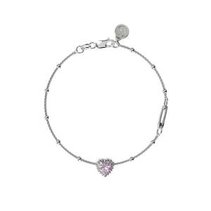 Stolen Girlfriends Club: Dahlia's Heart Bracelet - Amethyst