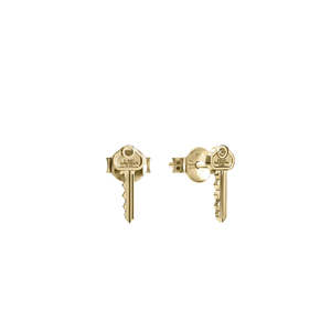 Stolen Girlfriends Club: Mini Key Stud Earrings - Gold Plated