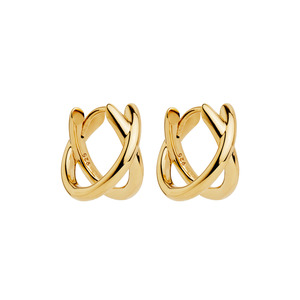 Moonkiss Huggie Earrings - Gold Plated