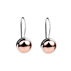 Rosy Glow Earrings (Rose Gold Plate/Silver)
