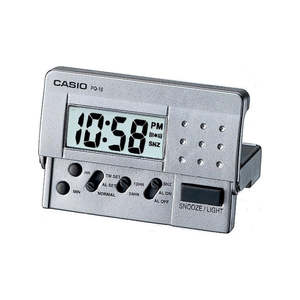 Silver Mini Travellers Alarm Clock - PQ10D-8