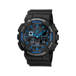 G Shock: G-Shock GA110 Series - Black/Blue - GA100-1A2