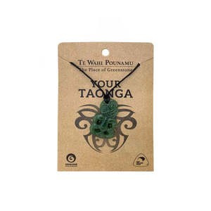 Necklaces: Pounamu - Small Pepe Hei Tiki Necklace