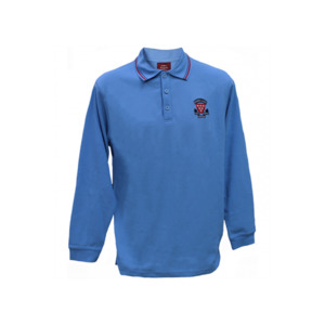 School Uniforms: Rosmini Senior Long Sleeve Polo