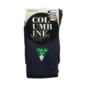 Columbine Navy Under the Knee Socks 3pack