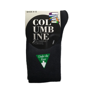 Hosiery: Columbine Black Under the Knee Socks 3pack