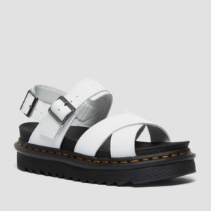 Casual Footwear Women: Dr Martens Voss II Cross Strap Sandal White