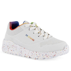 Laces: Skechers Uno Lite - Rainbow Speck White/Multi