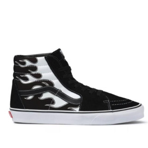 Laces: Vans Sk8-Hi (Flame) Black / White