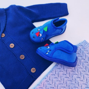 Casual Toddler: Grosby Snappy Blue Slipper