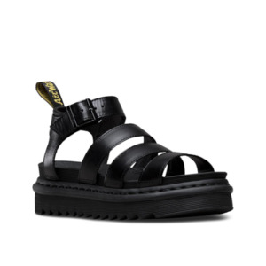 Dr Martens: Dr Martens Blaire Leather Strap Sandals - Black Brando