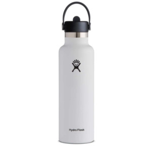 Hydro Flask Standard Mouth w/ Flex Straw Cap - White