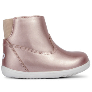 Gumboots: Bobux Step Up Paddington Waterproof Rose Gold