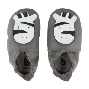Soft Sole: Bobux Soft Sole Zebra Grey