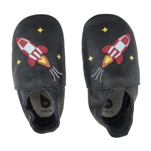 Bobux Soft Sole Black Rocket