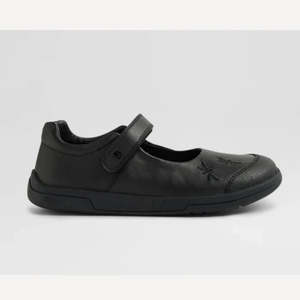 Footwear: Bobux KP Skipper Black Leather Flat Shoes