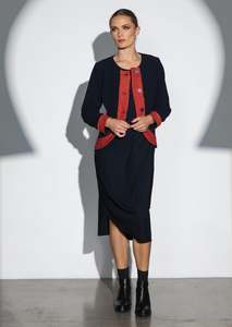 Aw23 1: Maroc Jacket - Navy & Marrakech