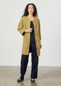 Coats: Taranto Duster Coat - Linen
