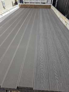 Flooring: OUT OF STOCK Grey WPC Hollow Composite Decking