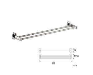 Bathroom: Double Towel Rail Stainless Steel