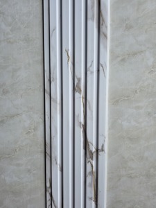 Flooring: WPC Slat Wall Panel Marble and Gold