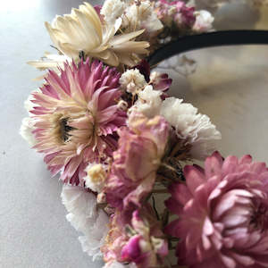 flower crown: Dried Flower Crown - Headband