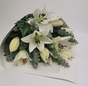 Products: White Scented Lilies Bouquet - Jan Maree Flowers