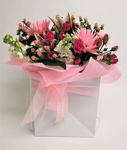 Products: Day Pink Poise Bouquet - Jan Maree Flowers