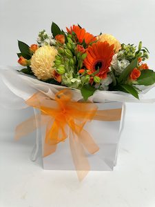 Products: Orange Zest Mixed Bouquet - Jan Maree Flowers