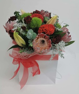Protea Bouquet Bag - Jan Maree Flowers