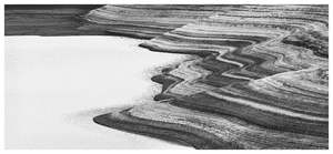 Abstract Art Photography: Limited Edition Framed Print - Encroaching Land, West Eweburn Dam