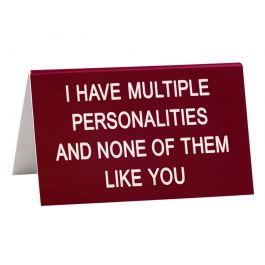 Desk Sign Large: Multiple Personalities Af129177