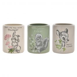 Disney Home: Forest Friends Set Of 3 Character Pots Wdi1923