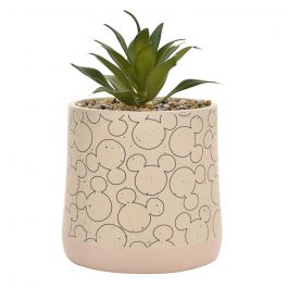 Products: Disney Home: Mickey Ceramic Planter With Faux Plant Wdi958