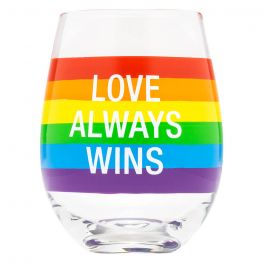 Wine Glass: Love Always Wins (pride) Af129287