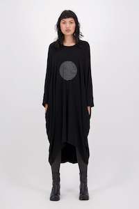 Whimsy Dress (Waves) Black