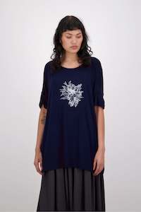 Unity Tee (Chrysanthemum) Navy
