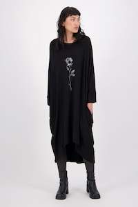 Gaard: Whimsy Dress (Rose) Black