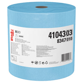Hospitality: WYPALL X80 WIPER BLUE JUMBO ROLL 6 pack