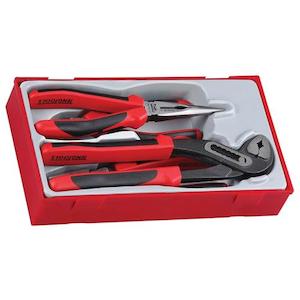 Teng Tools: Teng 4pc MB TPR Grip Plier Set - TC-Tray