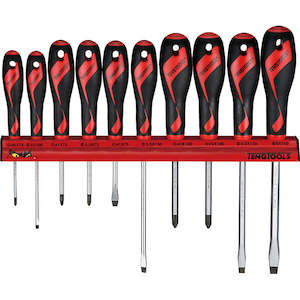 Teng Tools: Teng Screwdriver Set 10pcs Wall Rack