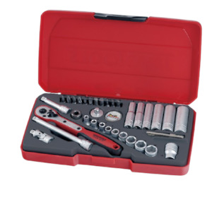 Teng Tools 1/4" Drive Socket Set - 36 Piece Set