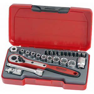 Teng Tools: Teng 24pc 1/4in Dr. Mini Metric Socket Set