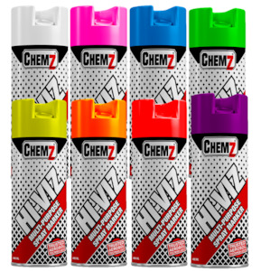 CHEMZ HI VIZ FLUORO SPRAY UPSIDE DOWN