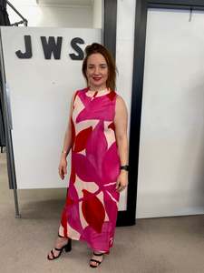 Foil: SIDE SPLIT DRESS Petals