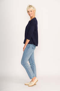 Cardigans: RELAXED CARDIGAN Navy