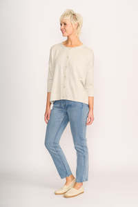 RELAXED CARDIGAN Oat