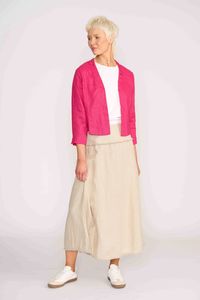 Skirts: FRINGE BENEFITS SKIRT Stone