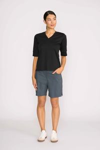 T Shirts: SLIM V NECK Black t shirt