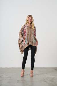 Blouse Oversized Tropical Print Mushroom